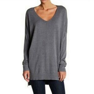Dreamers Charcoal Grey V-Neck Sweater